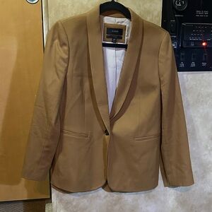J. Crew Tan Blazer 98 % wool 2 % elastane